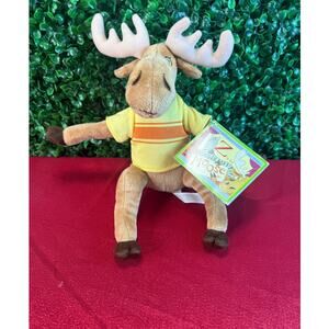 MerryMakers Z Is For Moose Plush 11.5 Stuffed Animal Toy Kelly Bingham Book Rare